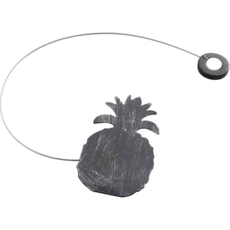 Embrasse de Rideau Aimantée "Ghana" 30cm Noir (1/4)
