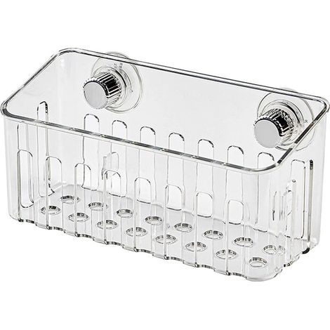 Porte éponge D évier organiseur À Ventouse En ABS Transparent Pour Éponge De Comptoir De Cuisine savon brosse À Vaisselle éponge À (1/4)