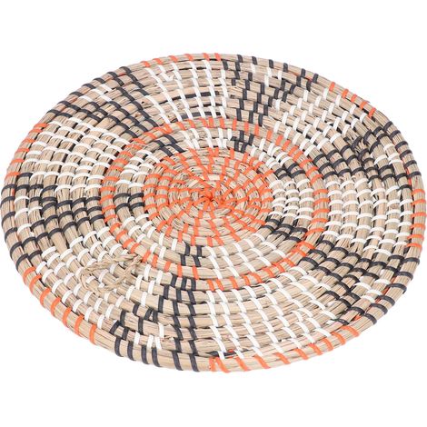 Sets de table nordiques en paille tressée, tapis isolants thermiques, panneaux décoratifs pour hôtels, maisons et chambres d'hôtes, tentures murales intérieures et extérieures, petit format (1/5)