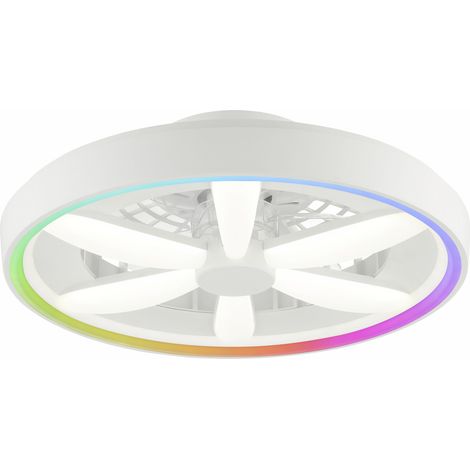 Brilliant LED Deckenleuchte mit Ventilator Gaiano Ø 48 cm 48 W weiß Deckenlampen & Kronleuchter