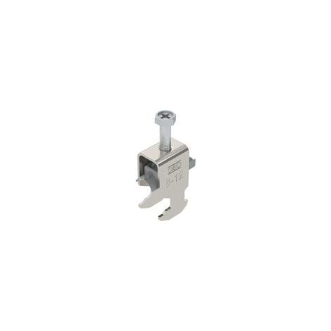 OBO Bettermann Abrazadera de estribo 2056 08-12mm Acero inoxidable, resistente al óxido A2 1.4301 brillante, postratado, 1186302