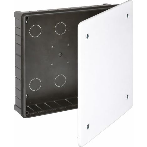 WEBMATEL Caja Registro Empotrada Eléctrica 250x250x60mm Tapa Tornillos (1/2)