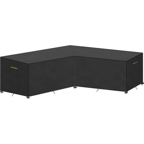 Housse Imperméable pour Canapé Couvrir Mobilier Extérieur Bâche pour Mobilier de Jardin Housse de Protection pour Mobilier Couvrir un Canapé d’angle en L Convient 215x215x87/80cm (1/3)