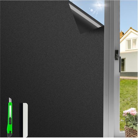 Blackout Window Film, Opaque Window Film Anti Glare 60 x 200 cm (1/5)