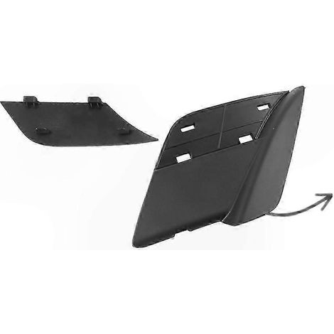 Universelle Frontstoßstangenhakenabdeckung für SUVs und Crossover, S-förmiges Kühlergrilldesign, schwarze Außenverkleidung, kompatibles Ersatzteil, robuste Ausführung. (1/5)