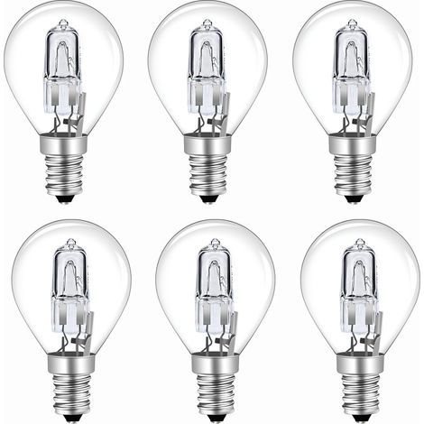 6er-Pack G45 E14 28W dimmbare Glühbirnen, warmweiß 2700K, klar, 370lm, für Kronleuchter, Wandleuchten, Stehlampen, 230V Wechselstrom (1/5)