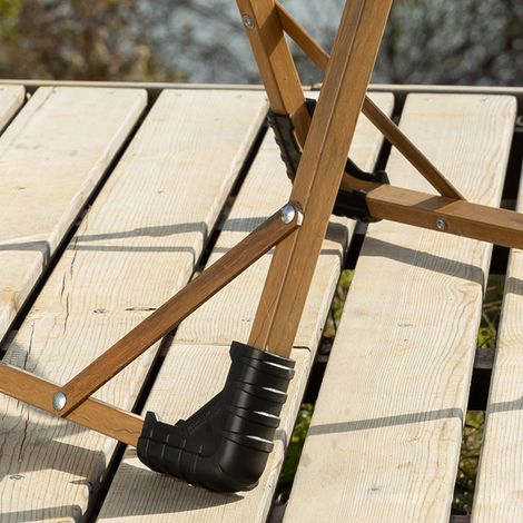 Rutschfeste und verschleißfeste Stuhlbeinschoner aus Polypropylen (PP) für Campingstühle, 4er-Set (1/4)