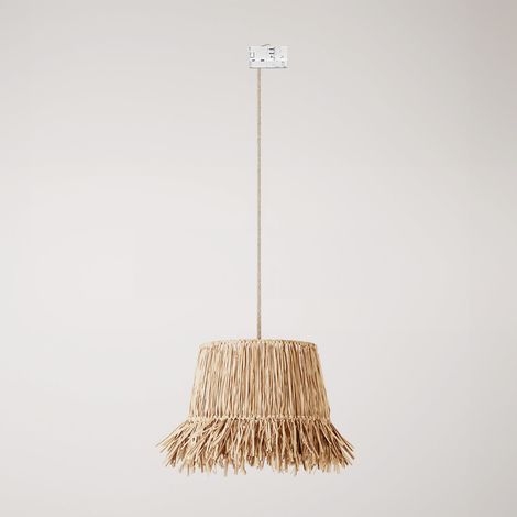 Creative Cables - Lampa szynowa z kloszem z rafii Honolulu - lampa w zestawie