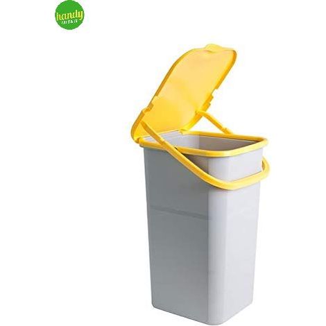Pattumiera Belli e Forti premi' plus giallo 44 x 29 x 34 cm