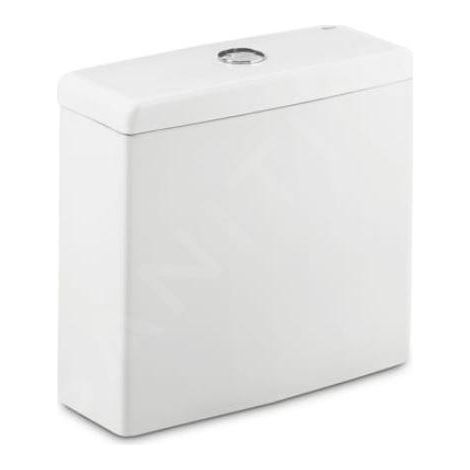 Roca Meridian - Réservoir de toilette, DualFlush, alimentation par le bas à gauche, blanc A34124H000 (1/3)