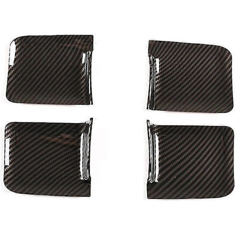 Couvercle de poignée de porte intérieure en fibre de carbone ABS pour voiture - Compatible avec les modèles 2014-2021 (1/4)