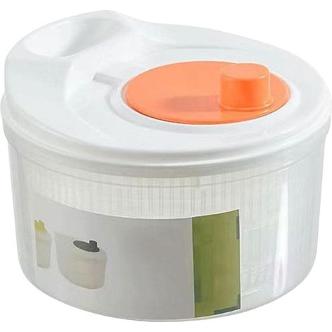 Saladier manuel, capacité de 3 litres, avec lave-vaisselle, essoreuse, passoire, bol et tamis. (1/5)