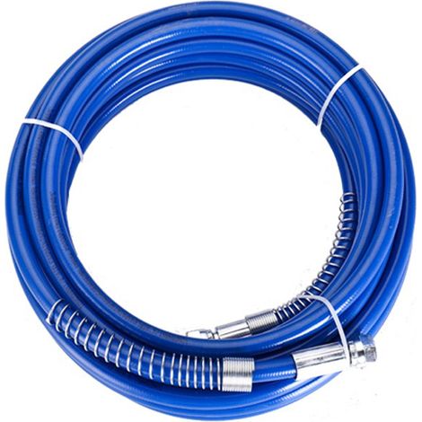 Flexible peinture airless 1/4 pouce 6mm bleu fibre 15m/7.5m 3300 PSI léger anti-corrosion 1 pièce (1/4)