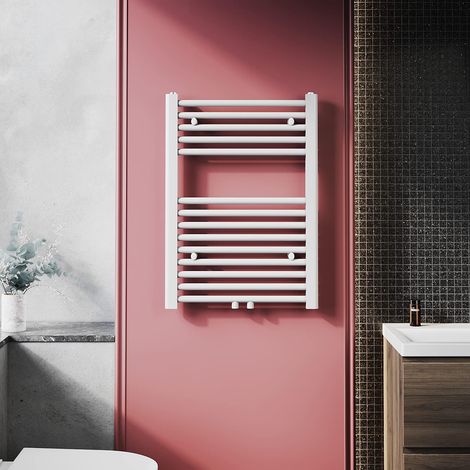 ELEGANT Handtuchheizkörper Mittelanschluss klein 700x500mm Badheizkörper Weiß Heizung Badezimmer (1/5)