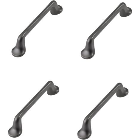 Quatre poignées de meuble en alliage de zinc avec un diamètre de trou de 96 mm, adaptées aux portes de meubles de cuisine, aux tiroirs et aux armoires. (1/4)