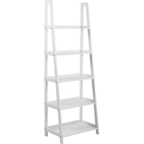 Etagère 5 niveaux 63x40x180 cm décor blanc - SOLI (1/5)