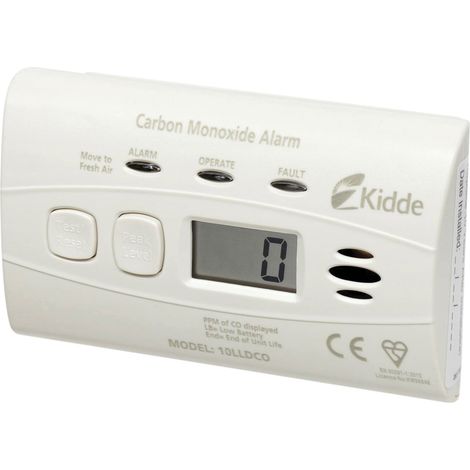 Kidde K10LLDCO 10-Year Sealed Battery Digital Carbon Monoxide Alarm with Long-Life Battery, Warranty, and Digital Display
