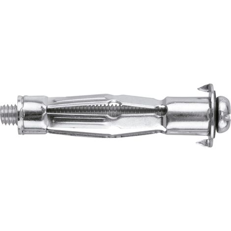 Blíster de 4 tacos metálicos para espacios huecos ACROBAT, 10 x 37 mm, con tornillo MHD-S TOX 035701061