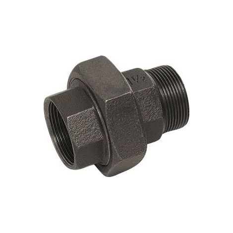 Buderus Durchgangsverschraubung TG konisch dichtend, innen/außen 1", Nr. 341, Schwarz