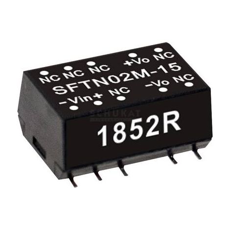 MODULE CONVERTISSEUR CC/CC MEAN WELL SFTN02M-12 NBR. DE SORTIES: 1 X 167 MA 2 W 1 PC(S)