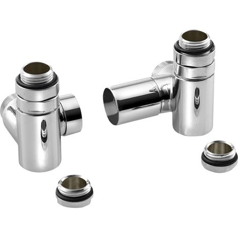 Sapho Corner Combi - Kit de conexión de válvula termostática triaxial, izquierda, cromo CP330S (1/5)