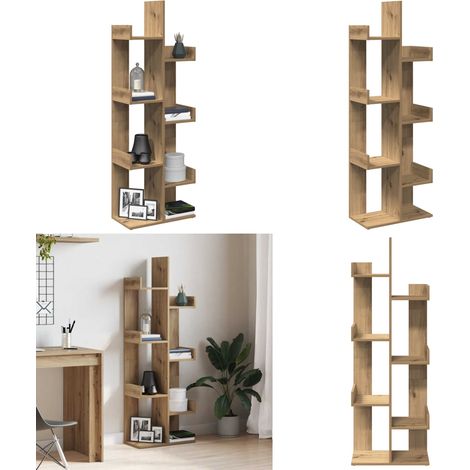 vidaXL Bücherregal Artisan-Eiche 48x25,5x140 cm Holzwerkstoff (1/5)
