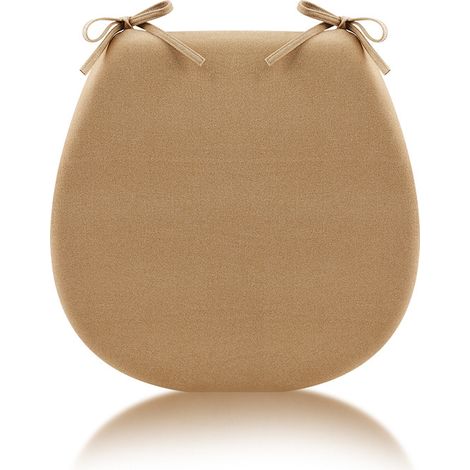 Coussin de chaise en mousse à mémoire de forme épaissie coussin de chaise de cuisine en forme de fer à cheval facile à nettoyer kaki respirant antidérapant (1/2)
