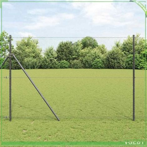 ABI Clôture hexagonale Gris 1.6 x 100 m Acier 7291712223020 (1/5)