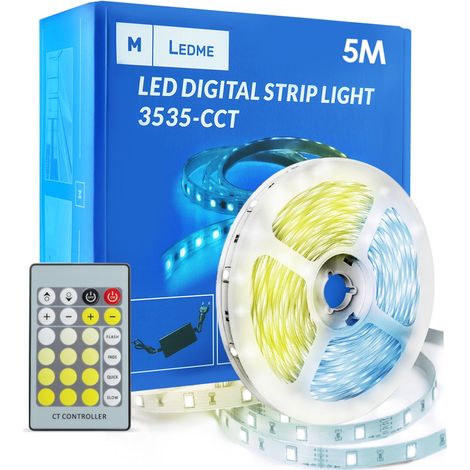 Pack Ruban LED 12V 3535 60L - 5 mètres CCT - Ledme - LM2403 (1/3)