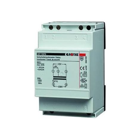 Sicherheitstransformator 8/12V grothe bis 25 va, gt 1973 (1/5)