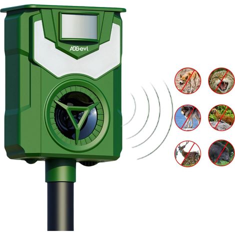 Répulsif Chat Ultrason Extérieur Puissant et Étanche avec Capteur de Mouvement 12m - Recharge Solaire/USB - Repulsif Chien et Animaux (Renard, Lapin) - Modèle 2024 - Garantie 1 an (1/5)