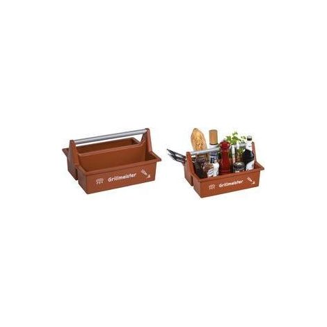 Scatola da trasporto Allit grillmeister 2 scomparti maniglia ergonomica