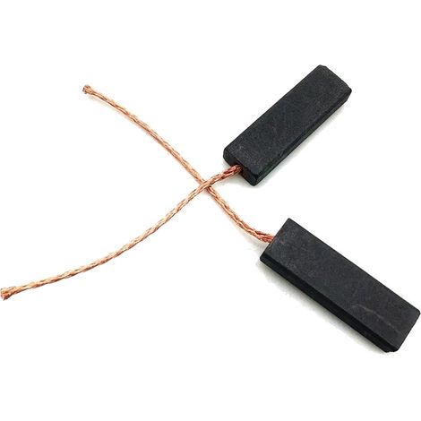 2x Trade-Shop Motorkohlen Kohlebürsten Schleifkohlen 6,3 x 11 x 34mm für viele Waschmaschinen, Elektrogeräte, Haushaltsgeräte (1/4)