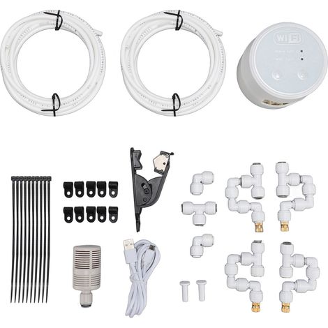 Système d'arrosage automatique WiFi Kit goutte-à-goutte intelligent pour plantes d'intérieur en pot 4 buses 10m ABS (1/5)