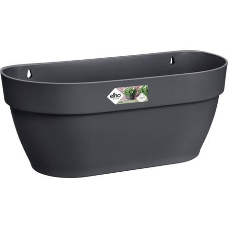 Elho Vibia Campana Wall Basket 35 Anthracite Fioriera Rettangolare (1/3)