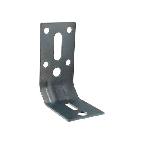 Staffa tronca con rinforzo di 2 mm di spessore, L40xH70xD35 mm, metallo zincato
