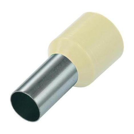 EMBOUT SIMPLE D'EXTRÉMITÉ DE CÂBLE VOGT VERBINDUNGSTECHNIK 470912 16 MM² 12 MM PARTIELLEMENT ISOLÉ IVOIRE 100 PC(S) (1/2)