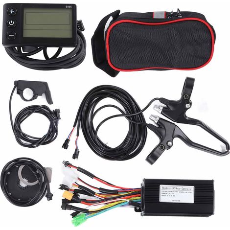 Kit Conversion Velo Electrique 26A Controleur 3 Modes S866 Ecran Poignee Gaz et Poignee Frein pour Moteur 500W a 750W (1/5)