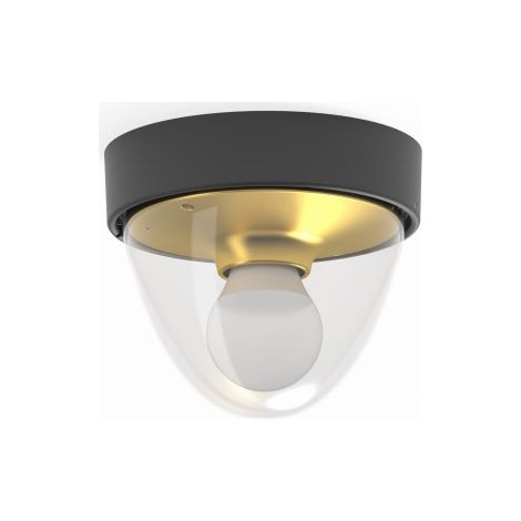Plafonnier Nowodvorski NOOK 7976 noir transparent IP44