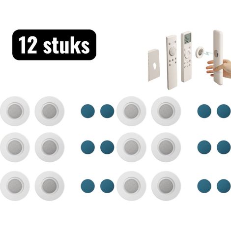 autocollants magnétiques pour télécommandes support magnétique pour télécommandes fixation murale robuste sans perçage organisateur pour télécommandes tv et climatiseur blanc lot de 12 (1/5)