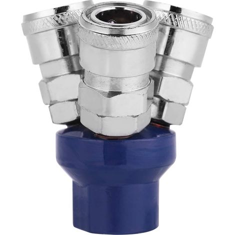 Raccords rapides, tuyau d'air de 12 mm pneumatique connecteur femelle à 3 voies raccords rapides 1/4 "BSPT (1/5)