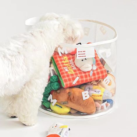 Filiyano – sac de rangement imperméable – Panier de rangement blanc pour jouets, sac de rangement imperméable pour jouets, panier à linge transparent