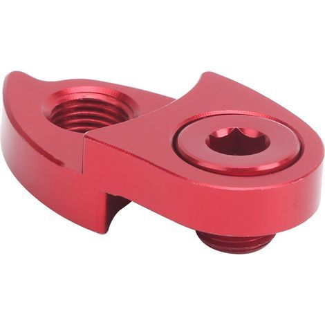 Rallonge de patte de dérailleur arrière BOLANY pour vélo, allonge de crochet de queue pour améliorer le nombre de dents de la roue libre, rouge (1/5)