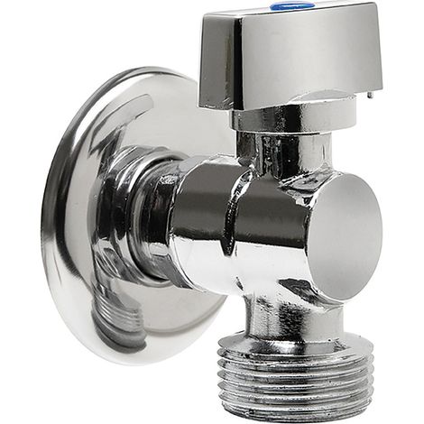 Rubinetto sfera per lavatrice rubinetto a sfera x lavatrice 1/2"x3/4" cromata-maniglia in abs