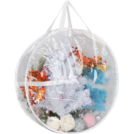 Aufbewahrungstasche für Partydekorationen – Transparente, wasserdichte PVC-Tasche – 76 x 20 cm – Tragetasche mit Reißverschluss und Sichtfenster (1/5)