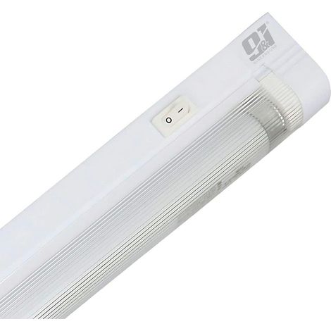 Pack x 6  Unidades Regleta 65cm Color Blanco Fluo Tubo T5- 16W Incluido 1440Lm 4000K con Interruptor 8000H  Oficina  Electricidad  Ordenador - ORION91oficial® (1/5)