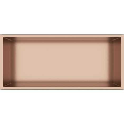 BALNEO - niche murale 45x20x10 cm cuivrée en acier inoxydable WALL-BOX - étagère de salle de bain (1/4)