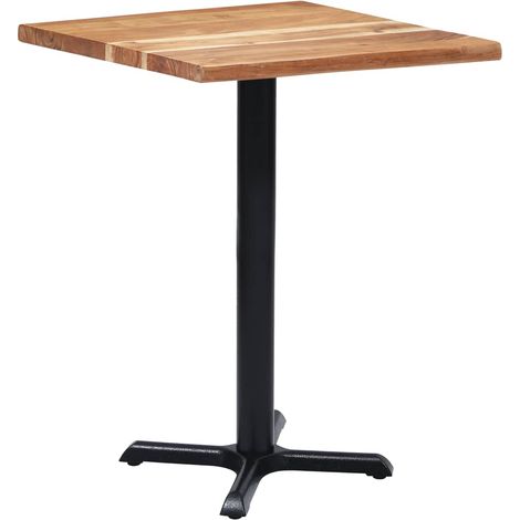 Pied de table de bistro noir 56x56x72 cm fonte