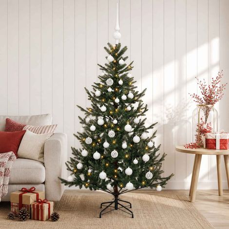 vidaXL Árbol de Navidad artificial con bolas 120 cm 150 LED (1/5)