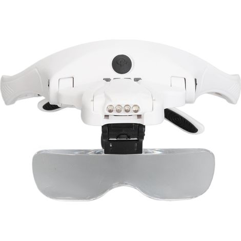 Loupe frontale haute définition 5H, rechargeable, mains libres, avec 4 LED lumineuses (1/5)
